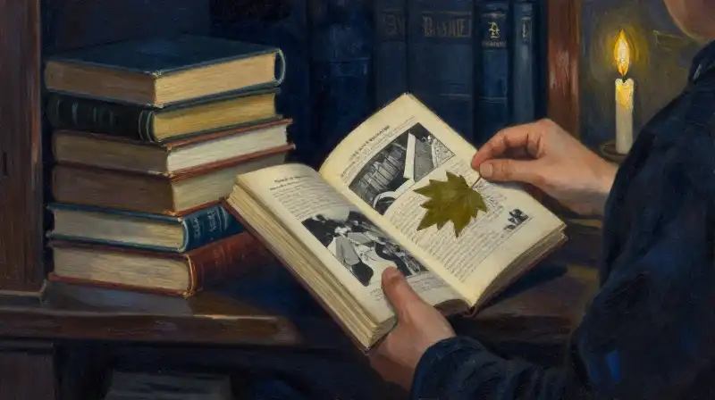 Collector browsing vintage graphic novels in a moody bookstore
