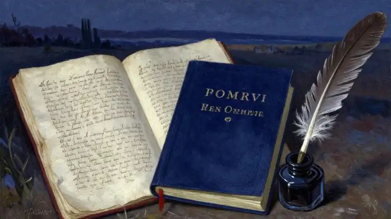 Two contrasting western books on a dark indigo background